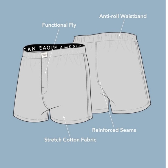 New AEO Limes Stretch Boxer Short 2- pack - Picture 4 of 7